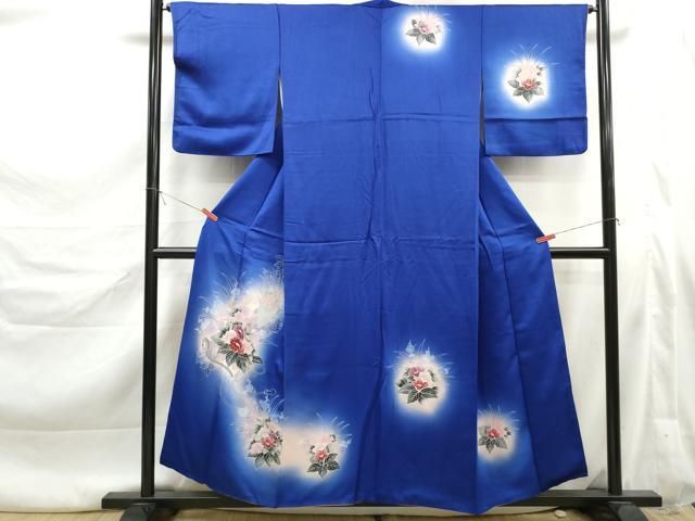 平和屋着物■訪問着　絵巻花文　暈し染め　正絹　逸品　DABL3205qa