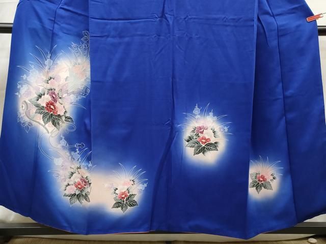 平和屋着物■訪問着　絵巻花文　暈し染め　正絹　逸品　DABL3205qa