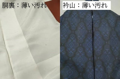 平和屋着物■本場大島紬　7マルキ　幾何学文　正絹　逸品　DABL3210qa