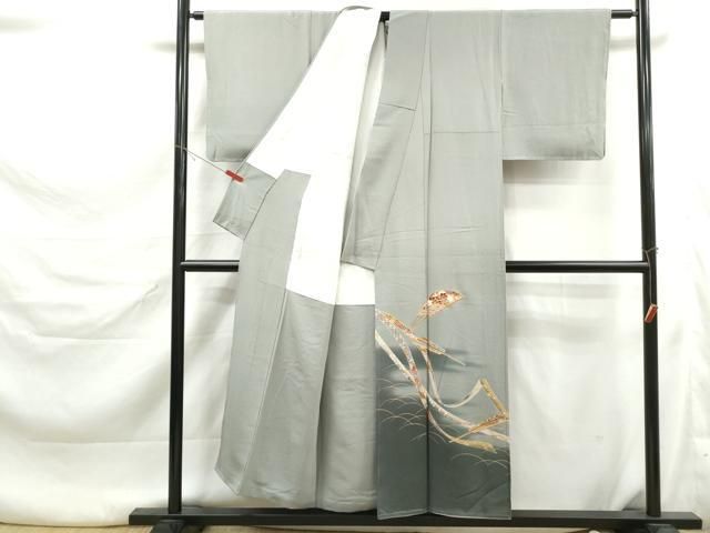 平和屋着物■豪華色留袖　扇面花文　鬘帯　暈し染め　金彩　正絹　逸品　未使用　DABL3229qa