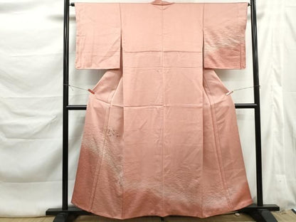 平和屋着物■訪問着　刺繍　舞花文　暈し染め　金彩　正絹　逸品　DABL3252qa