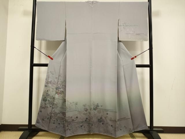 平和屋着物●中国三大刺繍　スワトウ刺繍　汕頭刺繍　相良刺繍　総刺繍　訪問着　枝花文　暈し染め　正絹　逸品　未使用　DABL3523du