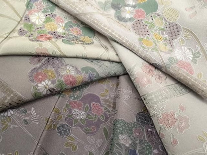 平和屋着物●中国三大刺繍　スワトウ刺繍　汕頭刺繍　相良刺繍　総刺繍　訪問着　枝花文　暈し染め　正絹　逸品　未使用　DABL3523du