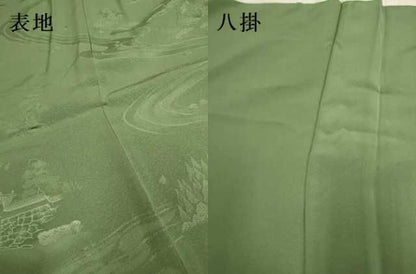 平和屋着物●訪問着　京洛絵図　正絹　逸品　DABL3531du