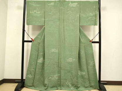 平和屋着物●訪問着　京洛絵図　正絹　逸品　DABL3531du