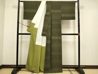 平和屋着物●江戸小紋　百柄　正絹　逸品　DABL3536du