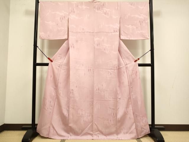 平和屋着物●上質な小紋　地紋起こし　樹林文　正絹　逸品　DABL3554du