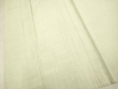 平和屋着物▽上質な紬　単衣　砂色　正絹　逸品　DABL3590du