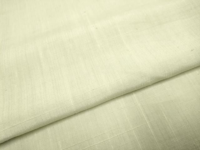 平和屋着物▽上質な紬　単衣　砂色　正絹　逸品　DABL3590du