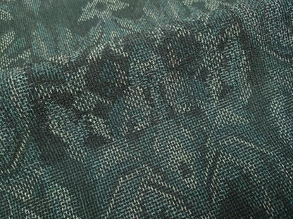 平和屋着物▽本塩沢　単衣　洋花文　正絹　逸品　DABL3631du
