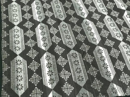 平和屋着物∴夏物　男性　小紋・浴衣兼用　菱花文　伊勢丹扱い　綿麻　逸品　DABL4008cd
