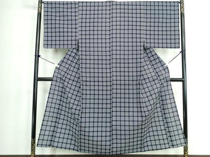 平和屋着物∴夏物　男性　浴衣　注染　抽象文　綿　逸品　DABL4032cd