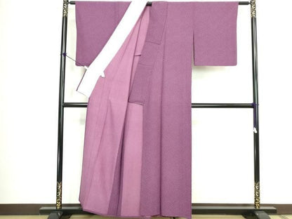 平和屋着物▽江戸小紋　単衣　小花文　さんび謹製　洗える着物　DABL4039cd
