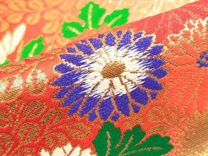 平和屋本店●色打掛　お引きずり　和装　婚礼　結婚式　花嫁　神社挙式　唐織　飛鶴花文　暈し染め　金糸　十二単風　逸品　DABL4311cd
