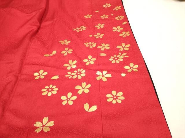 平和屋本店●本手描友禅作家 秋山章 お引きずり・お引き摺り・引き振袖 和装 結婚式 舞妓 芸妓 芸者 衣装 草花文 黒地 金彩 DABL4315cd