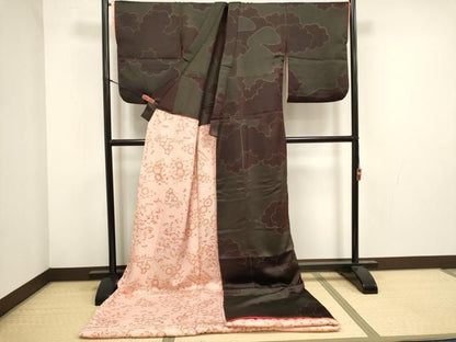 平和屋本店●お引きずり・お引き摺り　訪問着　和装　舞台　舞妓　芸妓　芸者　衣装　雲重ね　正絹　逸品　DABL4325cd