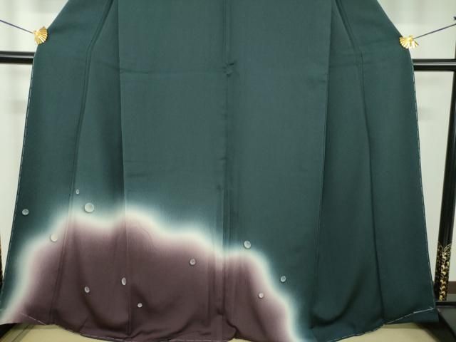 平和屋着物●訪問着　手描き　水滴　暈し染め　正絹　逸品　未使用　DABL5461ps