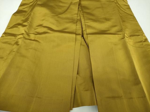 平和屋着物●男性　馬乗袴　色無地　桑茶色　正絹　逸品　DABL5482ps