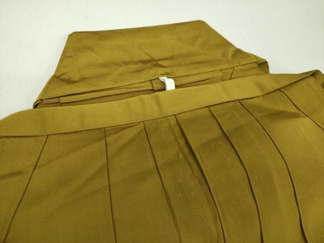 平和屋着物●男性　馬乗袴　色無地　桑茶色　正絹　逸品　DABL5482ps