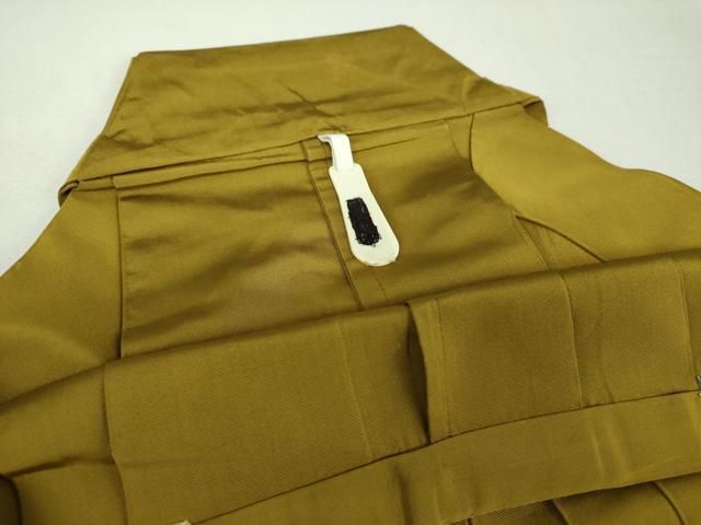 平和屋着物●男性　馬乗袴　色無地　桑茶色　正絹　逸品　DABL5482ps