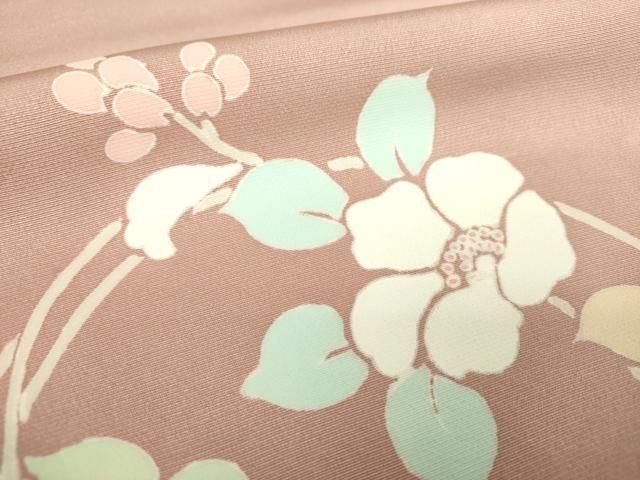 平和屋着物●訪問着　駒刺繍　花唐草　正絹　逸品　DABL5486ps