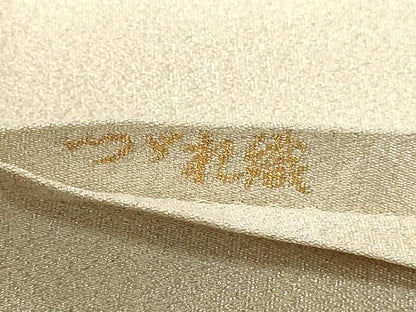 平和屋本店▼太鼓柄袋帯　つづれ織　花鳥菱取文　本金箔24Ｋ　正絹　逸品　DABL7533sf