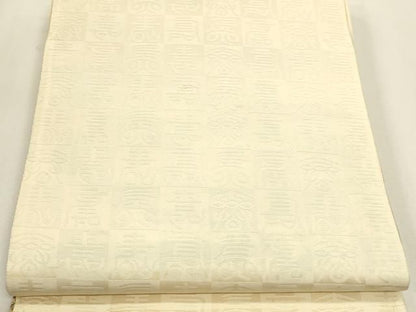 平和屋本店▼六通柄袋帯　鳳凰楽器花文　本金箔　正絹　逸品　DABL7639sf