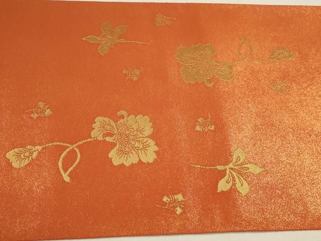 平和屋本店▼太鼓柄袋帯　正倉院花鳥文　本金糸　正絹　逸品　DABL7859sf