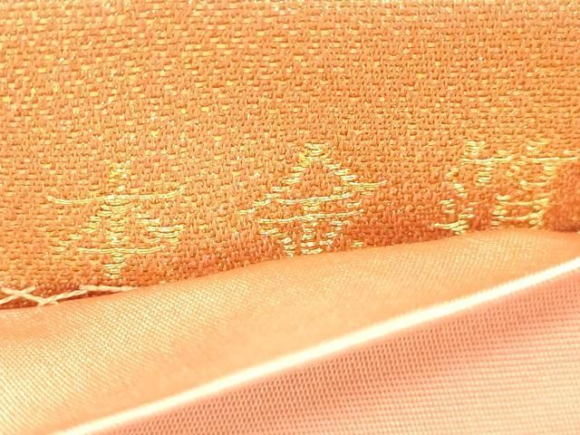平和屋本店▼六通柄袋帯　更紗花鳥文　本金箔　正絹　逸品　DABL7890sf