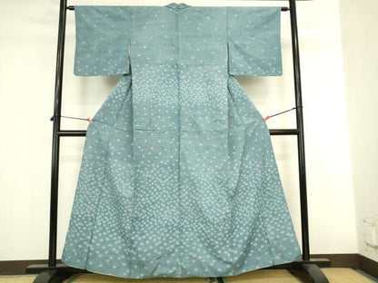 平和屋着物●江戸小紋　訪問着　菊尽くし　正絹　逸品　DABL9007op
