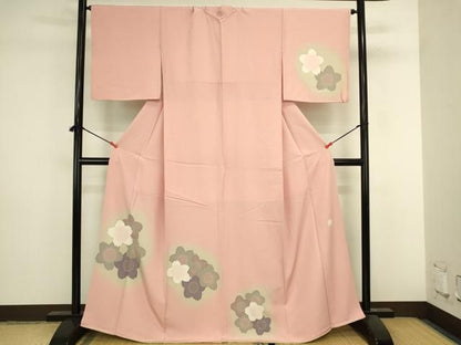 平和屋着物●ろう彩工芸　奥村一心　訪問着　舞花　暈し染め　正絹　逸品　DABL9019op
