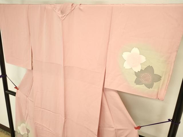 平和屋着物●ろう彩工芸　奥村一心　訪問着　舞花　暈し染め　正絹　逸品　DABL9019op