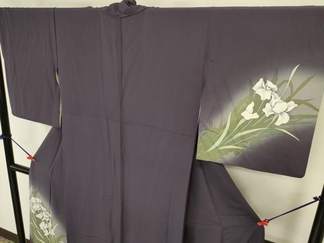 平和屋着物●訪問着　草花　暈し染め　正絹　逸品　DABL9036op