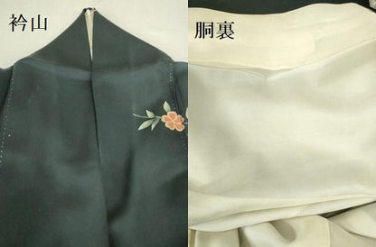 平和屋着物●訪問着　刺繍　雪輪花文　暈し染め　金銀彩　正絹　逸品　DABL9039op