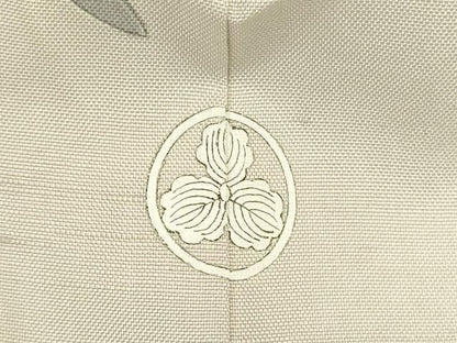 平和屋着物●訪問着　紬地　作家物　更紗花文　正絹　逸品　DABL9040op