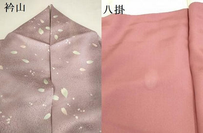 平和屋着物●上質な小紋　舞桜　暈し染め　銀通し地　正絹　逸品　DABL9043op