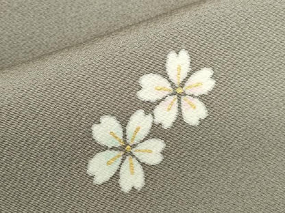 平和屋着物●上質な小紋　舞桜　金彩　正絹　逸品　DABL9047op