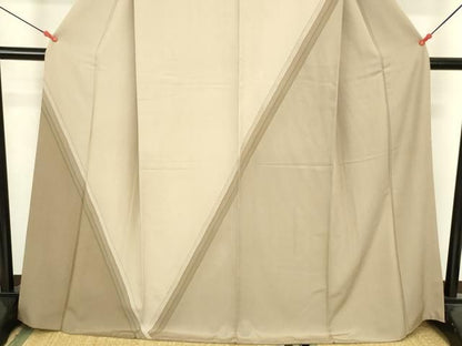 平和屋着物●訪問着　斜縞　ロング丈　正絹　逸品　DABL9055op