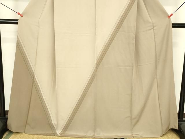 平和屋着物●訪問着　斜縞　ロング丈　正絹　逸品　DABL9055op