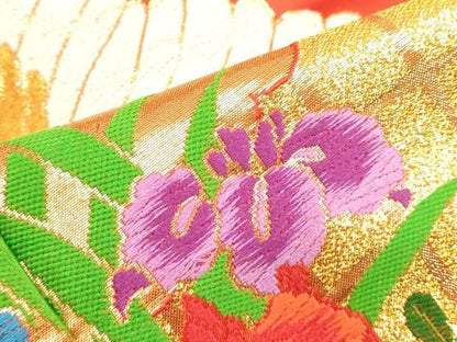 平和屋本店●色打掛　お引きずり　和装　婚礼　結婚式　花嫁　神社挙式　唐織　飛鶴花文　金糸　逸品　DABM1742cd