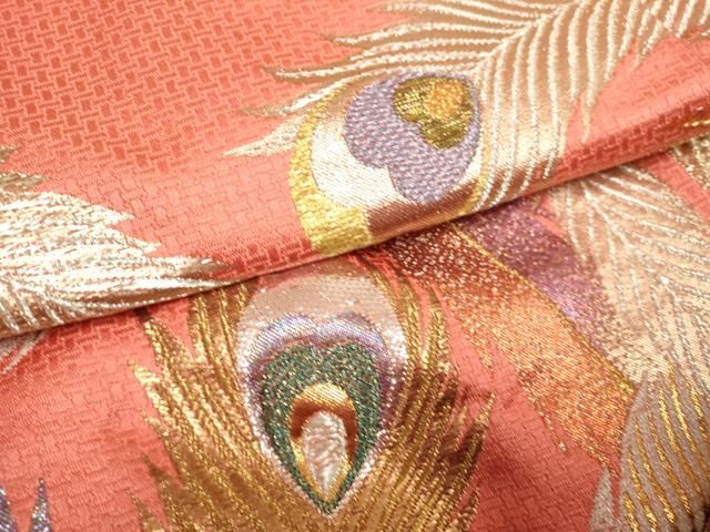 平和屋本店●色打掛　お引きずり　和装　婚礼　結婚式　花嫁　神社挙式　孔雀羽文　金銀糸　逸品　DABM1748cd