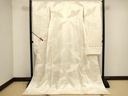 平和屋本店●掛下　打掛　和装　婚礼　花嫁　結婚式　神社挙式　飛鶴文　逸品　DABM1754cd