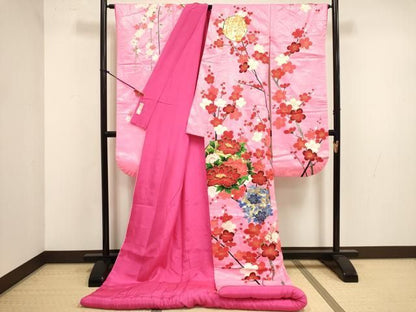 平和屋本店●色打掛　お引きずり　和装　婚礼　結婚式　花嫁　神社挙式　花丸文　金銀彩　逸品　DABM1755cd