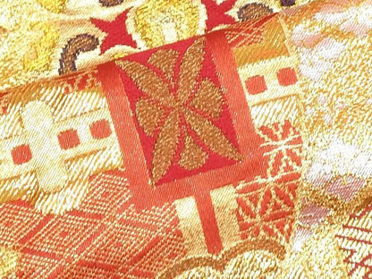 平和屋本店●色打掛　お引きずり　和装　婚礼　結婚式　花嫁　神社挙式　唐織　鳳凰吉祥花文　金銀糸　十二単風　逸品　DABM1757cd