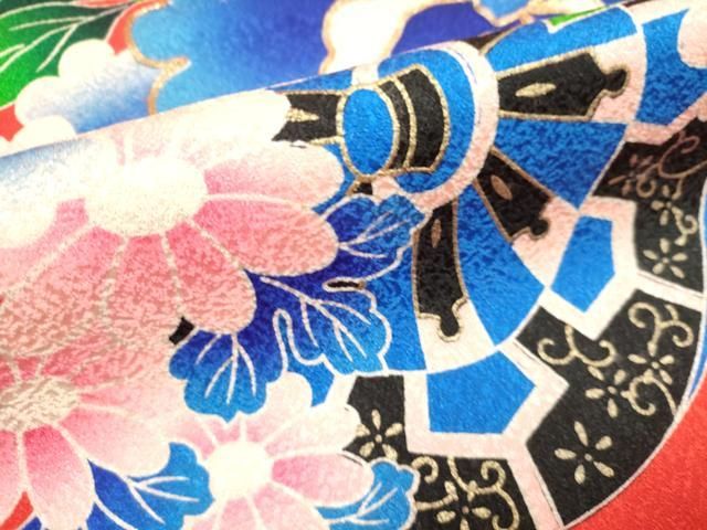平和屋本店●お引きずり・お引き摺り・引き振袖　和装　結婚式　舞妓　芸妓　芸者　衣装　駒刺繍　花車文　逸品　DABM1759cd