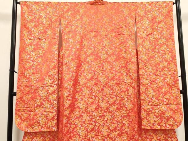 平和屋本店●お引きずり・お引き摺り・引き振袖　和装　結婚式　舞妓　芸妓　芸者　衣装　草花文　金糸　逸品　DABM1761cd