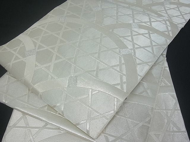 平和屋着物■六通柄袋帯 籬 銀糸 逸品 du0309