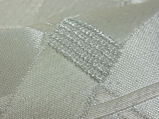 平和屋着物■六通柄袋帯 籬 銀糸 逸品 du0309
