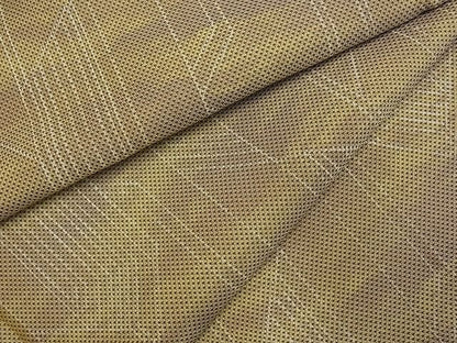 平和屋着物■お召 幾何学間道 逸品 du0746