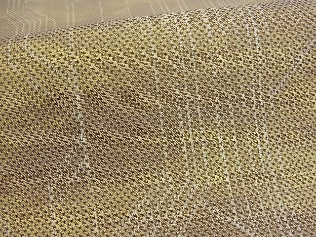 平和屋着物■お召 幾何学間道 逸品 du0746